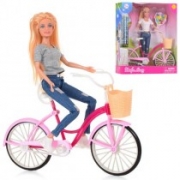 Лялька Defa з велосипедом
