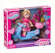 Кукла " Little girls" с скутером