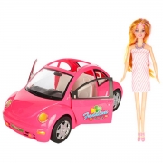 Кукла аналог Барби с машиной