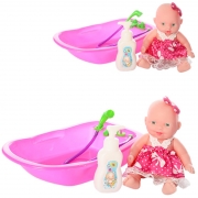 Лялька пупс з ванною
