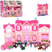Ляльковий будинок з ляльками і меблями в наборі
