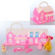 Ляльковий будиночок з лялькою собачкою і аксесуарами