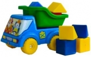 Машина "Вольво -Мультик" с кубиками "Домики"