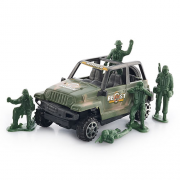 Іграшковий військовий джип з солдатами