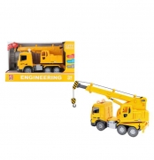 Машина на батарейках инерционная "Автокран"