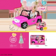 Машина на батарейках із лялькою в комплекті