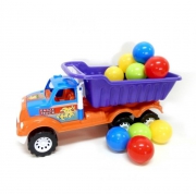 Машина самосвал с шариками