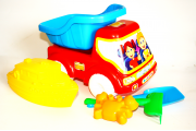 Машина детская игрушечная самосвал с корабликом