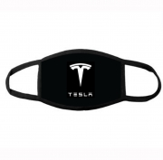 Маска для лица многоразовая "Tesla" черная