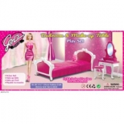 Меблі для ляльок "Gloria" спальня з трюмо
