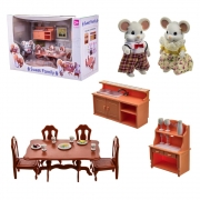 Мебель кухня-столовая "Sweet family" с животными