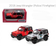 Металева модель джипа Jeep Wrangler Police / Firefighter