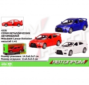 Металлическая модель машины Mitsubishi-lancer-evolution