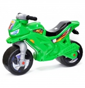 Мотоцикл 2 - х колёсный музыкальный зелёный