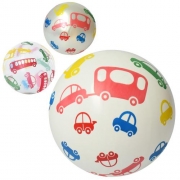Мяч детский 9 дюймов "Транспорт" упаковка 10 штук