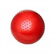Мяч для фитнеса "Красный" шипованный 55 см