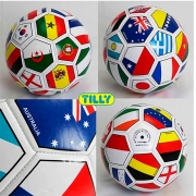 Мяч футбольный двухслойный "Флаги"