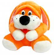 Мягкая игрушка "Собака Пегус" оранжевая