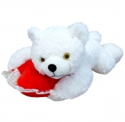 Мягкая игрушка медведь Соня с сердцем