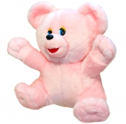 М'яка іграшка ведмідь Умка мутон середній рожевий