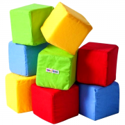 Мягкая игрушка нобор кубиков "Цветные"