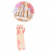 Мягкая игрушка-подушка "Кот Батон" розовый
