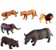 Набор диких животных 6 видов