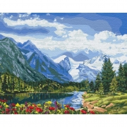 Набор для росписи картины по номерам "Альпийское совершенство"