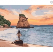 Набор для росписи картины по номерам "Безлюдный остров"