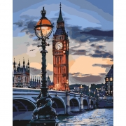 Набор для росписи картины по номерам "Лондон в сумерках"