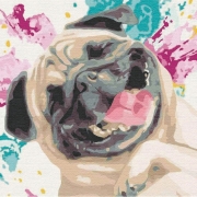 Набор для росписи картины по номерам "Любимая собака"