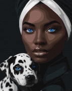 Набор для росписи по номерам "Голубой взгляд"