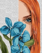 Набор для росписи по номерам "Красочная поэзия: Голубая орхидея"