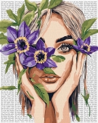 Набор для росписи по номерам "Красочная поэзия: Клематис"