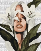 Набор для росписи по номерам "Красочная поэзия: Лилии"