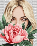 Набор для росписи по номерам "Красочная поэзия: Пион"