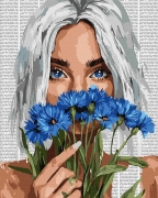 Набор для росписи по номерам "Красочная поэзия: Васильки"