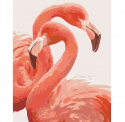 Набор для росписи по номерам "Розовый фламинго"