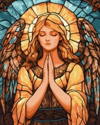 Набор для росписи по номерам "Витраж. Я прошу у небес"