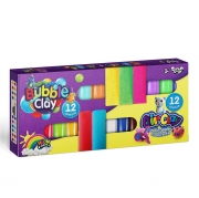Набір для творчості пластиліном AIR CLAY+BUBBLE CLAY 12+12