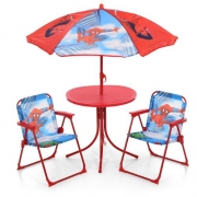 Набор для улицы "Стол с зонтом и стульями"  Spider-Man