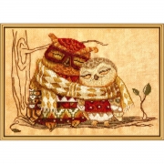 Набор для вышивки крестом на канве с  рисунком "Семейное тепло"