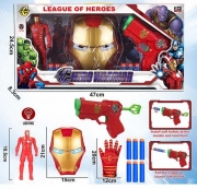 Набір героя з маскою та пістолетом "Залізна людина"