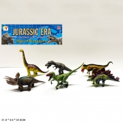 Набір іграшкових динозаврів