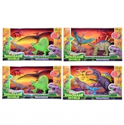 Набір іграшкових пластикових динозаврів