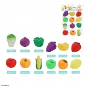 Набор игрушек-пищалок "Овощи и фрукты"