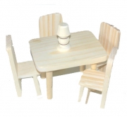 Набор миниатюрной мебели "Кухня"  из дерева