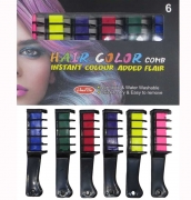 Набор цветных мел-красок на расческе для волос