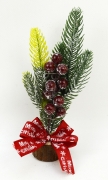 Новогоднее украшение "Елочная ветка с ягодами"