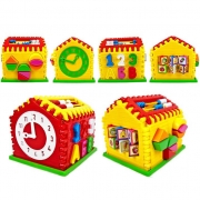 Обучающая игрушка сортер-часы "Умный дом"